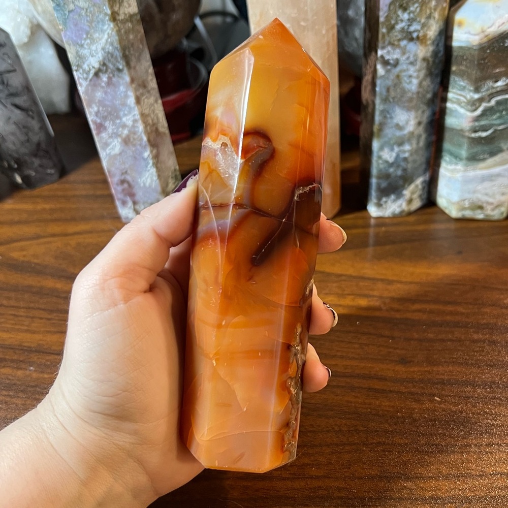 Carnelian tower with druzy 🔮✨